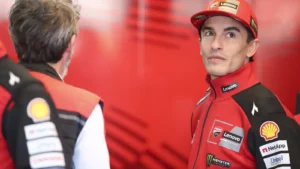 What happened to Marc Marquez and was he absent from testing in Valencia?